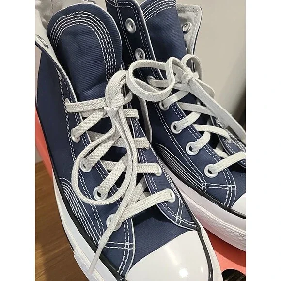 NIB Converse CHUCK TAYLOR All Star High Top Unisex Canvas Sneakers M 6, W 8 Blue - Picture 5 of 5